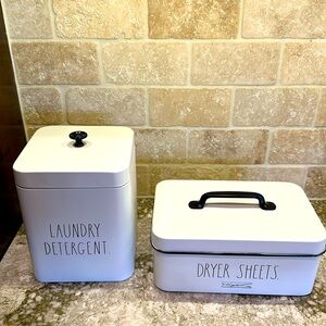 Rae Dunn Laundry Room Set 
Laundry Detergent and Dryer Sheets